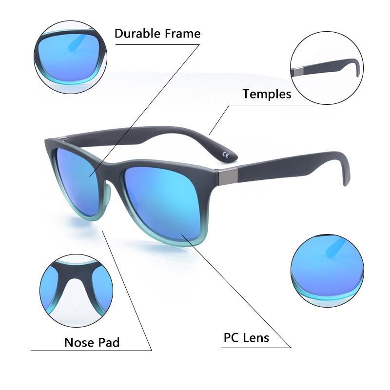 Custom Private Label Ice Blue Sunglasses Polarized Lens Sunglasses Polarized