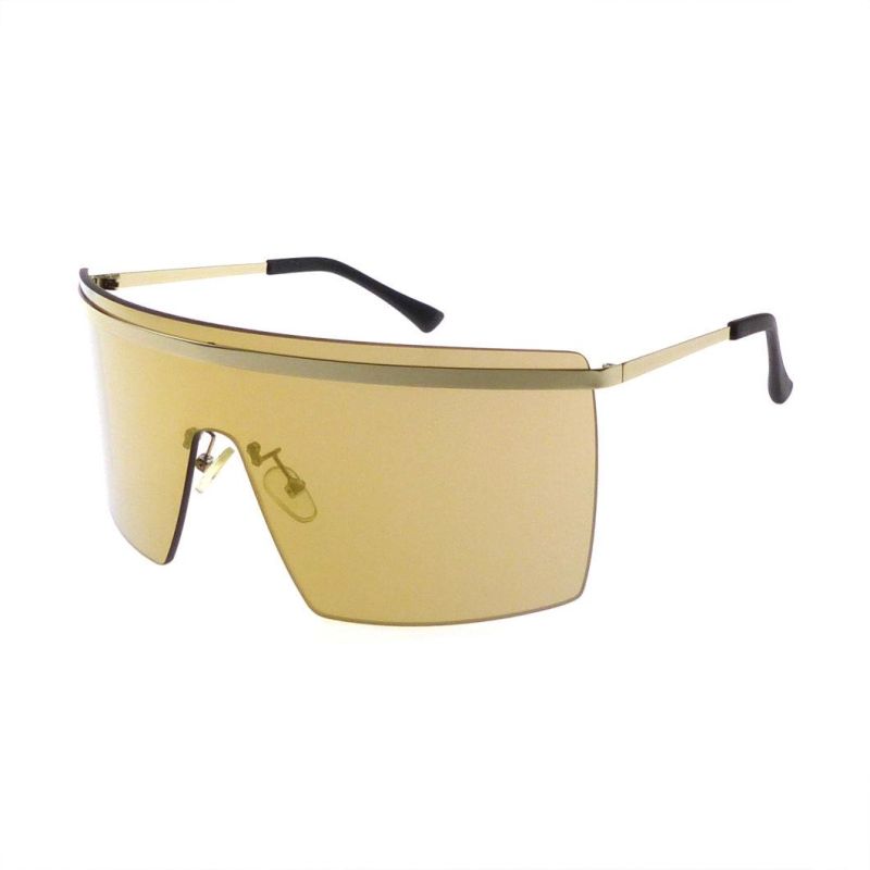 2021 High Quality Metal Fashion Style The Cylindrical Lens Sunglasses