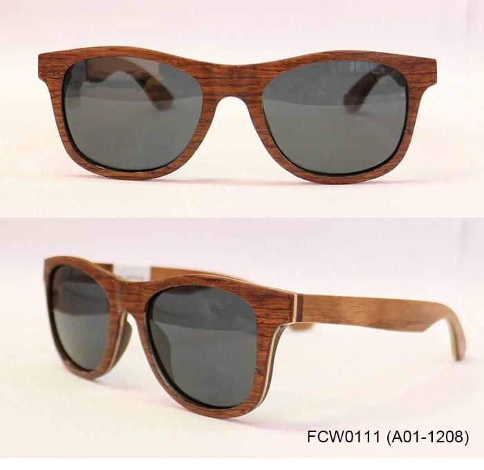FC Optics Crasy Selling Red Rosewood Unisex Frame Sunglasses Eyewear
