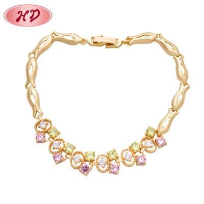 Wholesale Fashion Bangles 18K Gold Plated Charm Bracelet