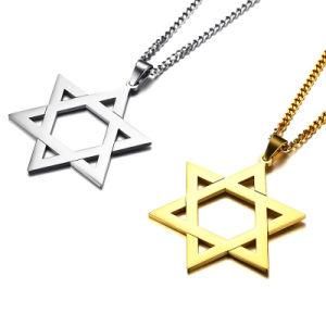 Promotion Gift Fashion Mogen David Jewelry Stainless Steel Necklace
