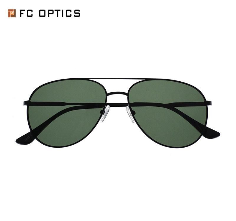 Stock Retro UV400 Metal Frame for Men with Ce FDA Sunglasses
