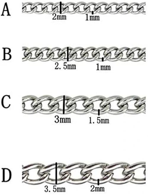 Stainless Steel Chain Twist Chain Necklace