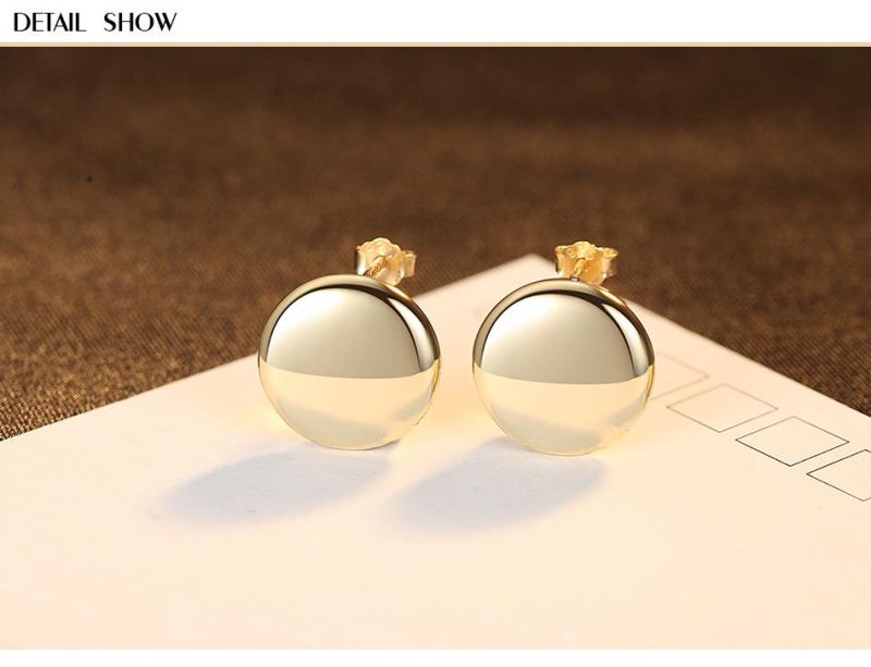 Smooth and Reflective Surface Round Shape Jewelry Earrings