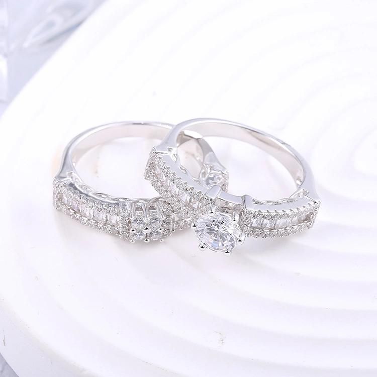 Fashion Accessories 925 Silver Elegant Luxury Jewellery Cubic Zirconia Moissanite Fashion Jewelry New Style Fine Ring