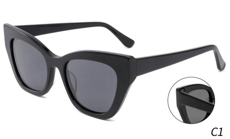 Vintage Tac Polarized Lenses Sunglasses Women 2021 Men Shades Acetate Frame