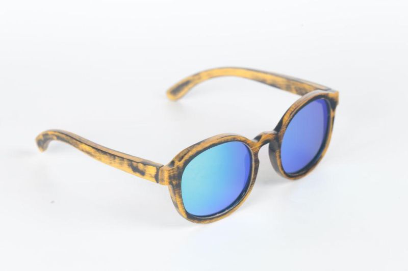 Hot Novelty Items Custom Happy New Year Gift Wooden Sunglasses