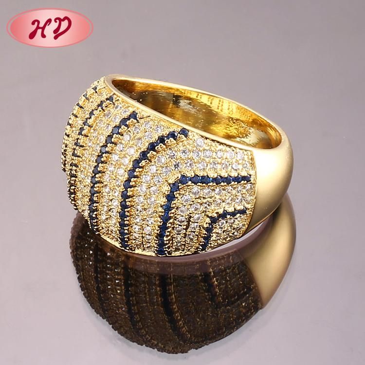 Fashion 18K Gold Plated Engagement Wedding Jewelry Stainless Steel Silver Man Finger Rings Design