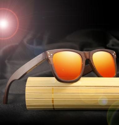 Women Men Best Hot Selling Sun Glasses Shades Colorful Oversized Square Fashion Trendy Wood Bamboo Sunglasses