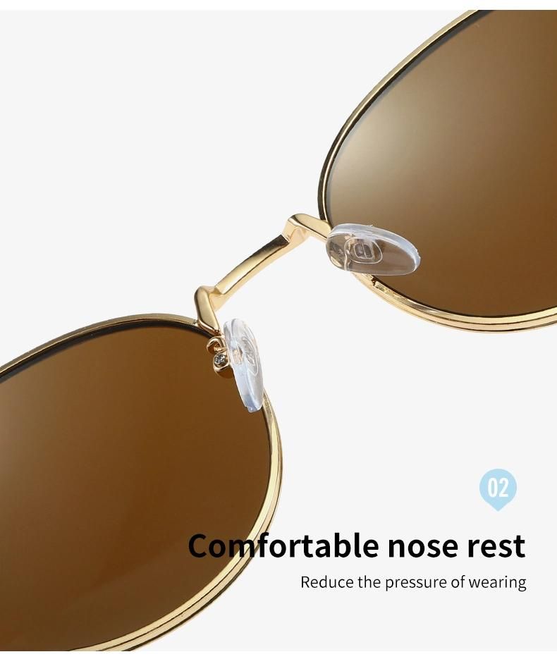 Fashion Metal Round Sunglass Retro Women Sunglasses