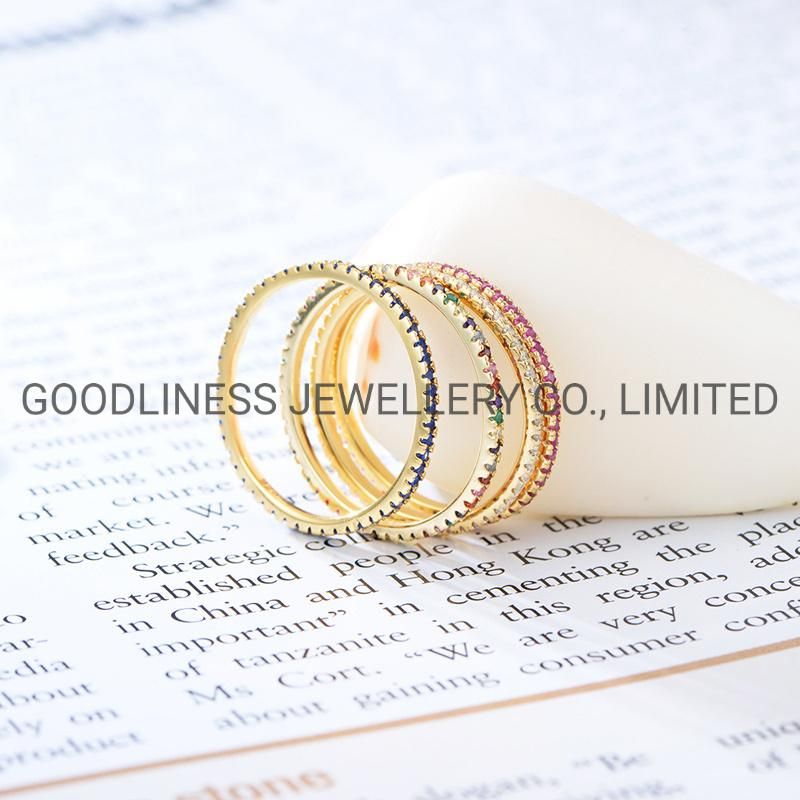 925 Sterling Silver Fine Jewelry Women Stacking Rings