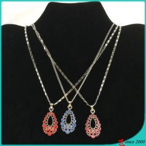Wholesale Colorful Teardrop Charms Shinny Necklace for Women (FN16040830)