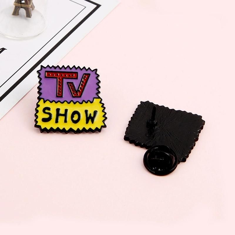 Cartoon TV Film Brooch Shirt Collar with Badge Brooch