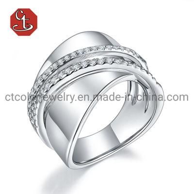 Glossy Band Rings 2020 Trendy Jewelry Hot Selling Rings 925 Sterling Silver Jewellery