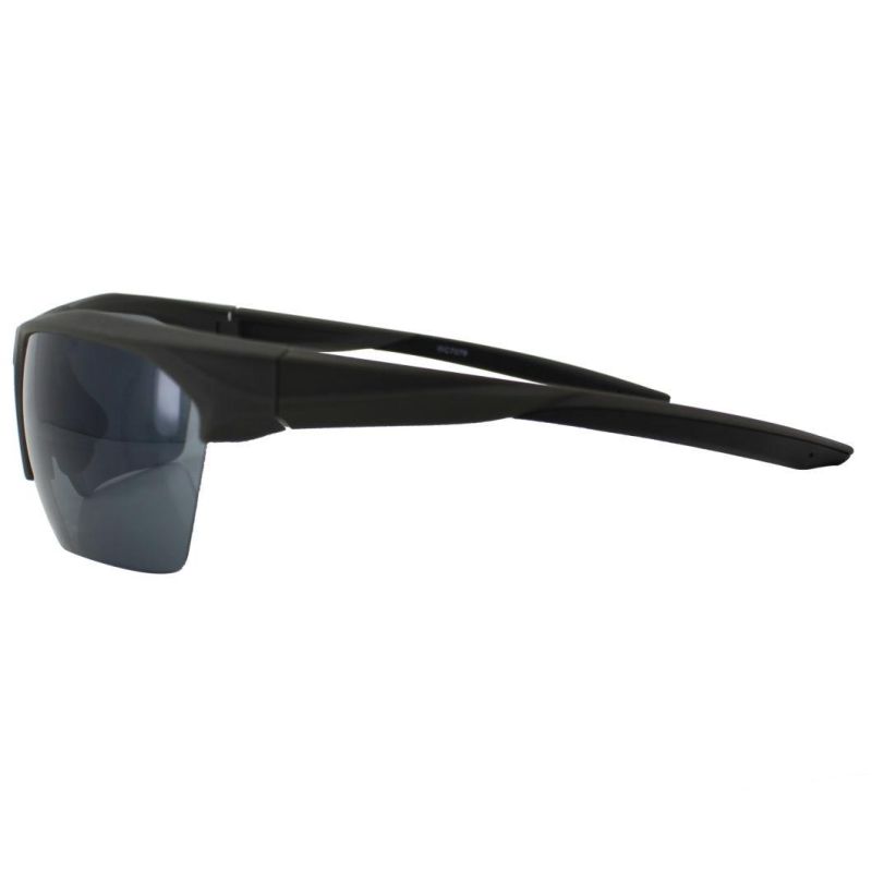 2020 Oversized Wrapped Half Frame Sports Sunglasses