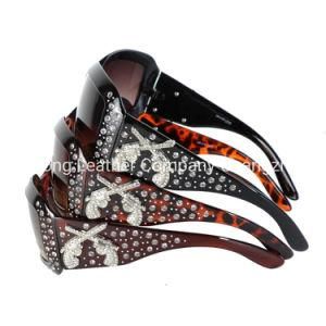 Western Rhinestones Sunglasses Cowgirl Bling Dual Pistol Metal Gun Conchos Sunglasses