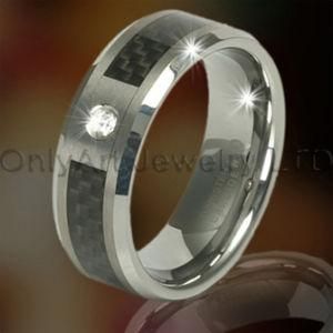 Tungsten Jewelry Rings With Carbon Fiber
