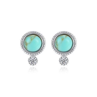 Minority Mori Green Sterling Silver 925 Earrings