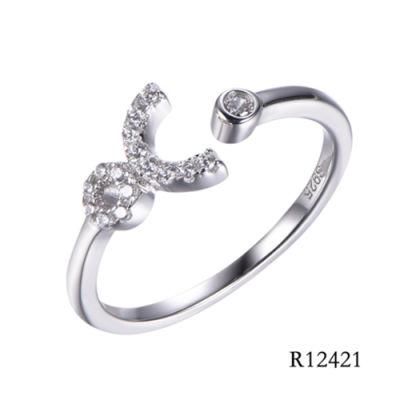 New Design 925 Sterling Silver with CZ Simple Ring jewellery