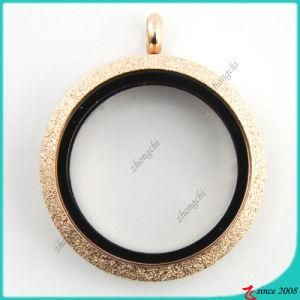Rose Gold Spark Open Glass Locket Wholesale (FL16041808)