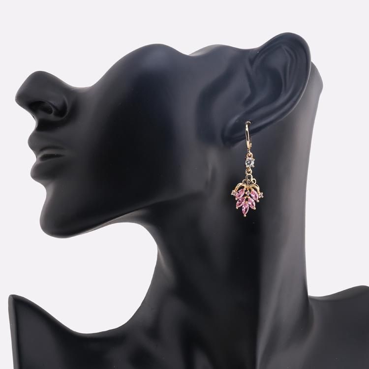 Fashion Jewelry 2020 Big Gold Multi Color Stone Drop Earrings