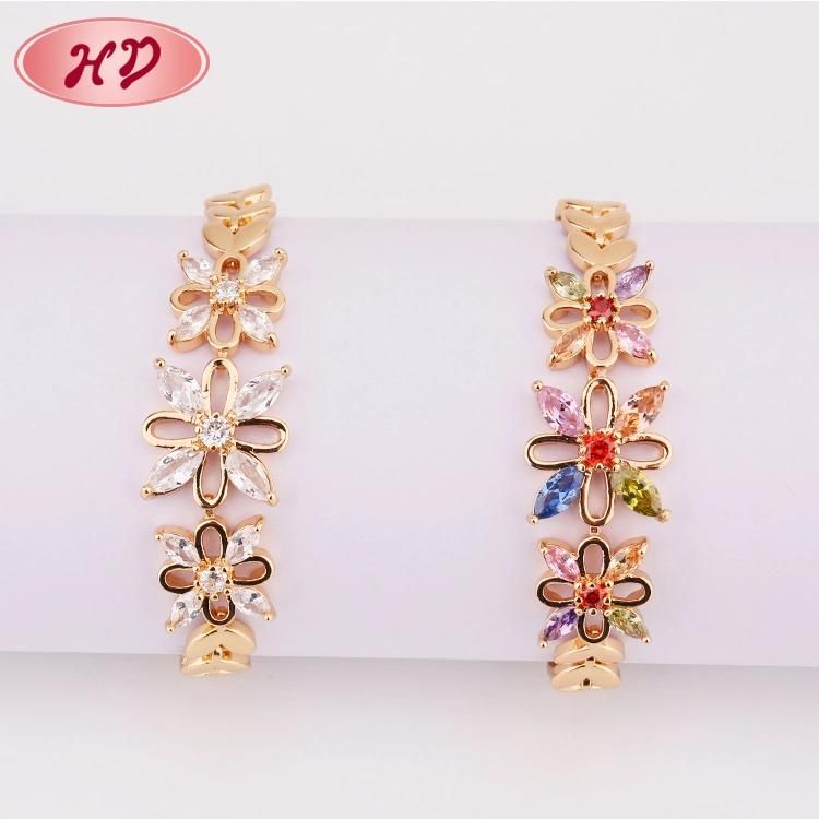 Fashion Birthday Gift 18K Gold Plated Jewellery Bracelet for Women