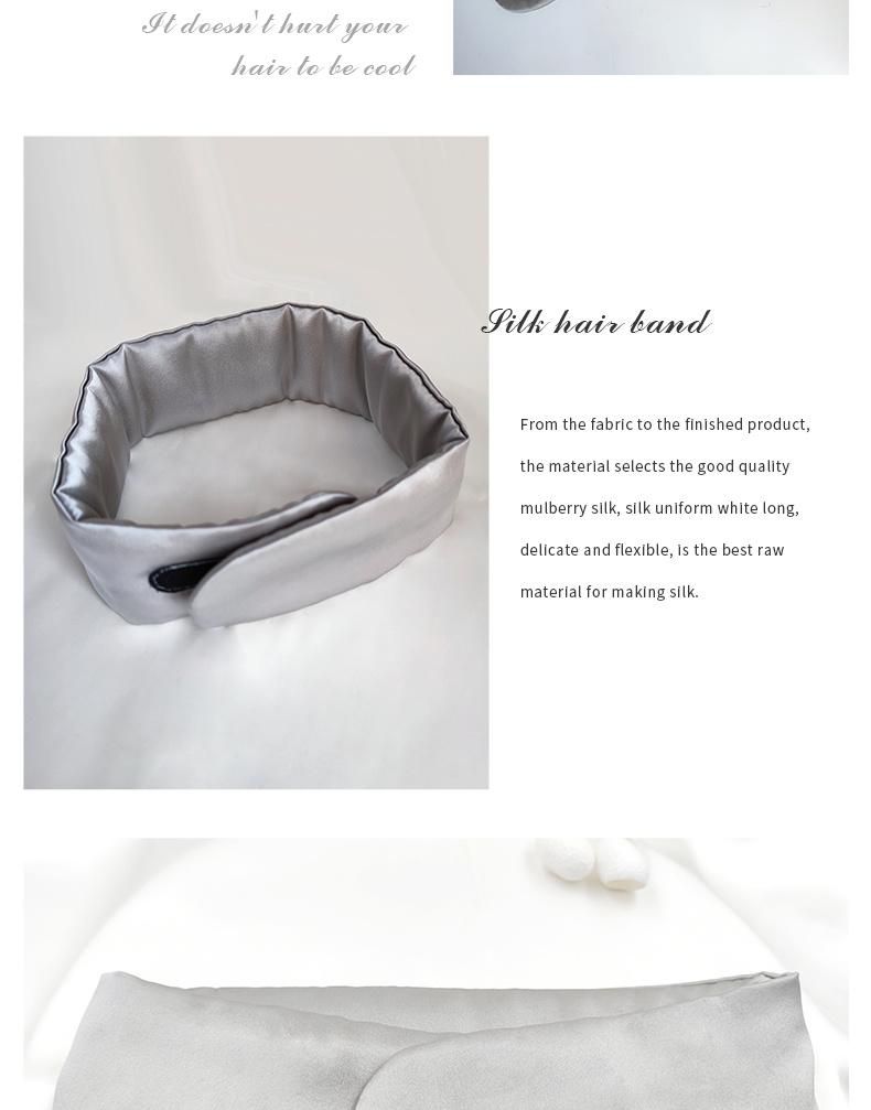 Wholesale and Custom High Quality 22mm Silk Satin SPA Headband