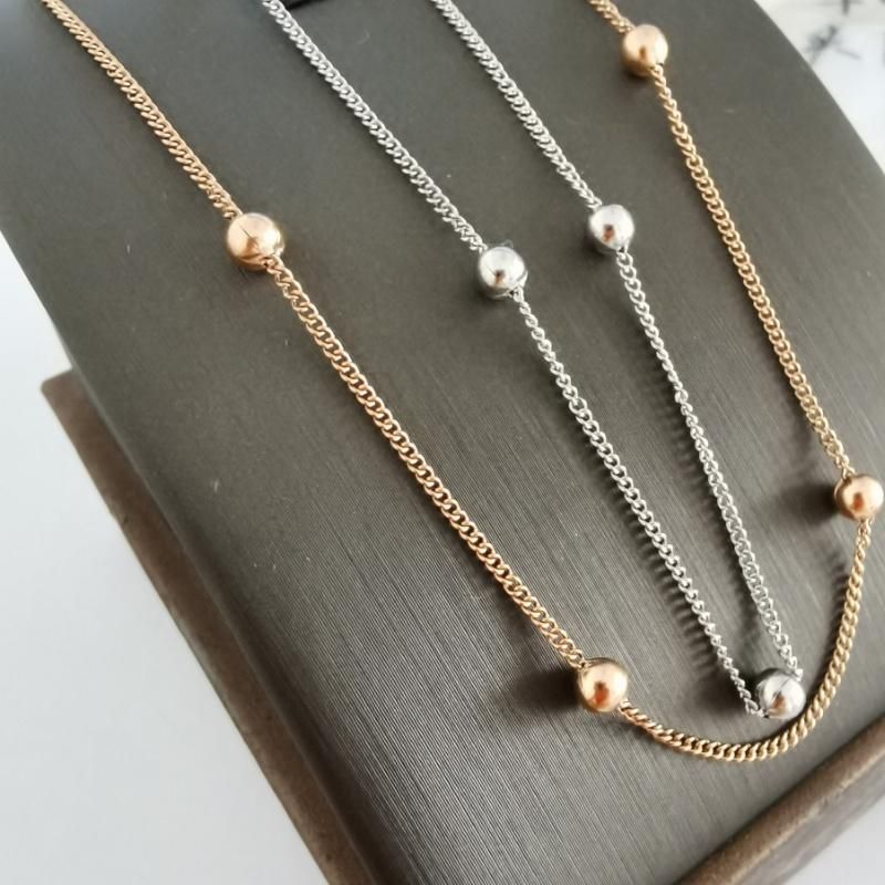 Fashion Jewelry Accessories Curb Chain with Ball