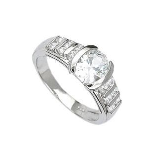 Fashion Double Drilled Sterling Silver Jewelry Women&prime;s Ring