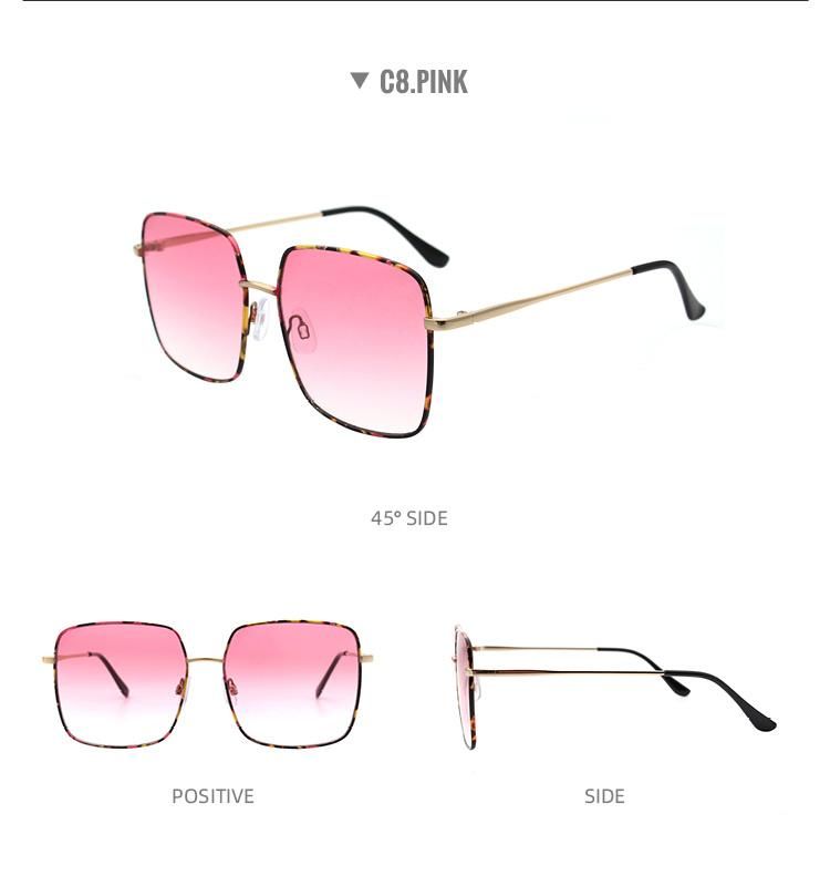 2022 New Fashion Sunglasses UV400 Oversized Classic Design Glasses Big Frame