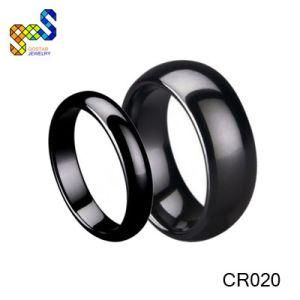 Black Ceramic Couple Rings for Engagement