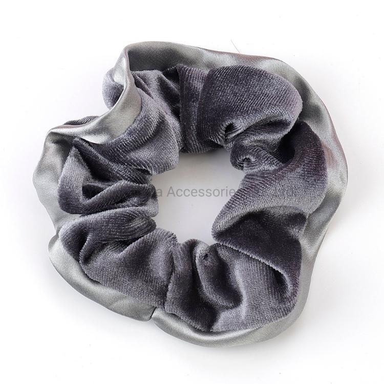 Black Elastic Fabric Hair Scrunchies for Ladies