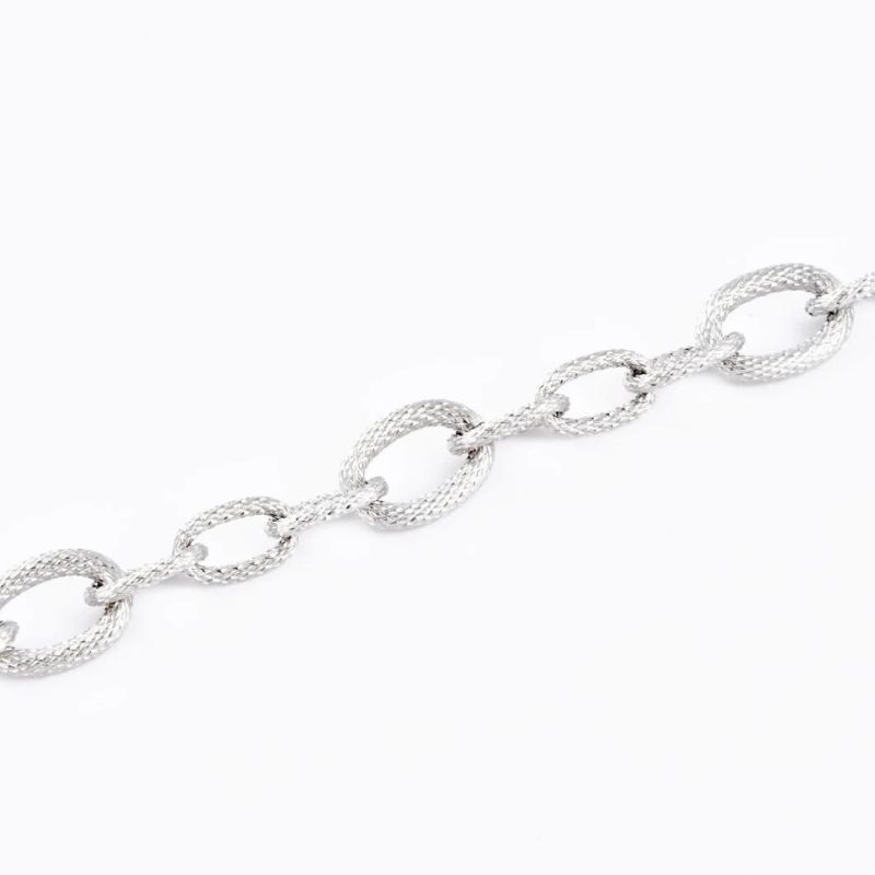 Jewellery Manufacturer Hip Hop Stainless Steel Titanium Steel Bold Link Chain Silver Bracelet Jewelry for Boy Men′s