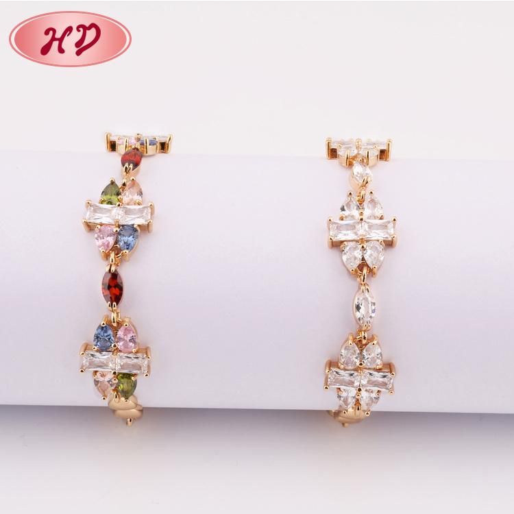 Fashion Hot Sale 18K Gold Plated Women Jewelry Charms Bracelet