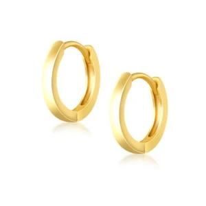 2021 Wholesale Fashion Classic 925 Sterling Silver 14K White Gold Plated Hoop Earrings