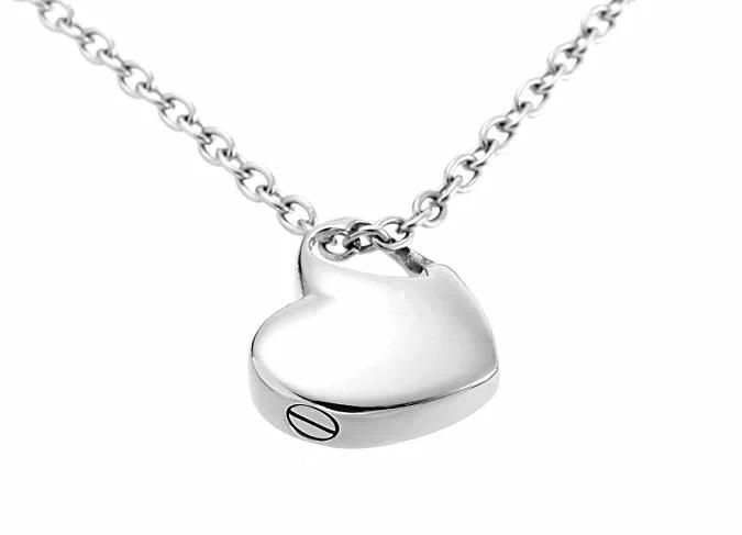 Custom Blank Heart Urn Cremation Pendant Jewelry