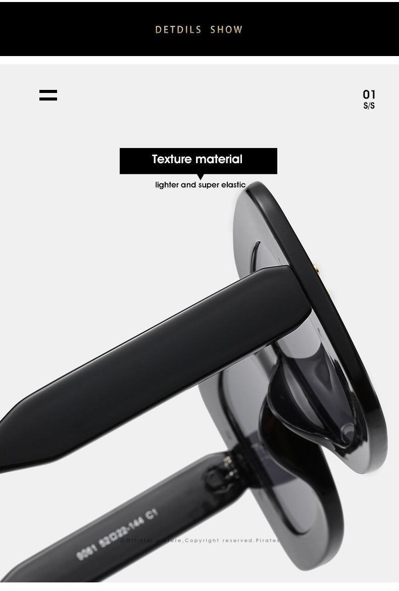 2021 Wholesale Fashion Square Oversized Unisex Sunglasses