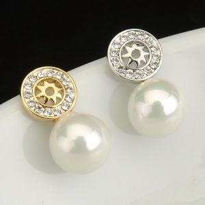 Fashion Women Jewelry Diamond Pearl Earrings