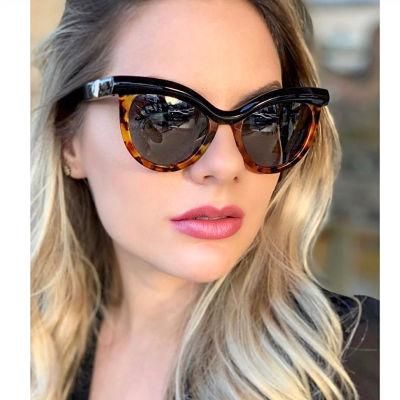 European and American Trend Ladies Frame Fashion Cat Eye Sunglasses