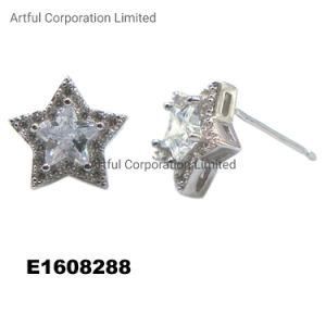 925 Sterling Silver Star Stud Earring Jewelry