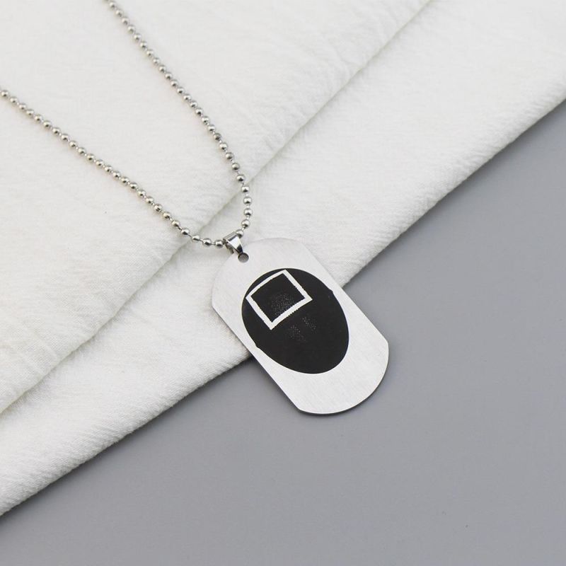 Film and Television Peripherals Squid Game Stainless Steel Necklace