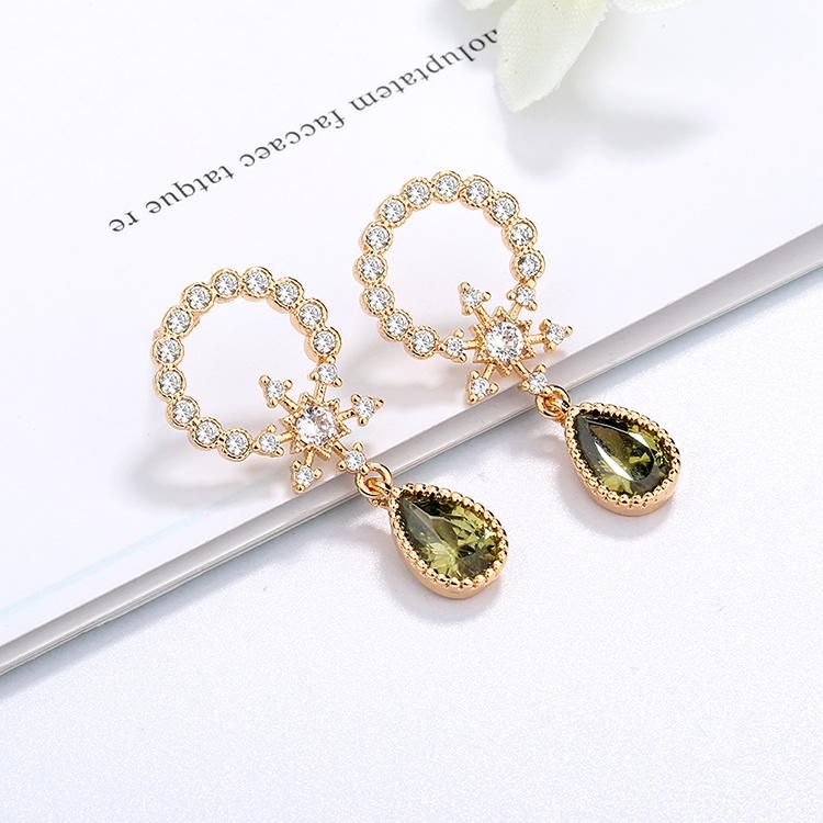 18K Gold Plated Stud Earring, Fashion Earring Jewelry