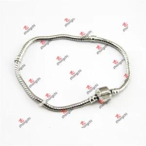 Fashion Unisex Brass Bead Snake Chain Bangle Bracelets Jewelry (SKL60226)