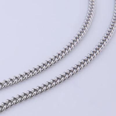 Hot Selling Stainless Steel Necklace Cuban Chain for Fashion Jewelry