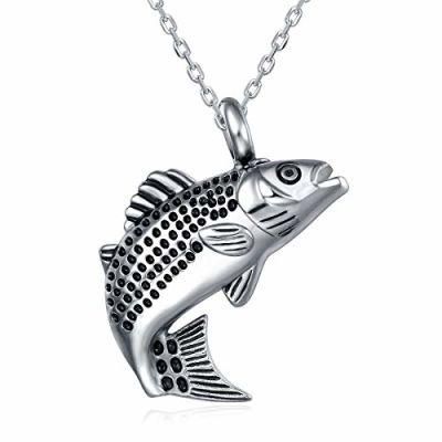 Cremation Fish Jewelry Urn Memorial Pendant