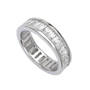 New Sterling Silver Shinning Clear Cubic Zirconia Girl Engagement Rings