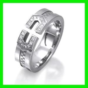 2012 CZ Stainless Steel Jewellery Ring (TPSR665)