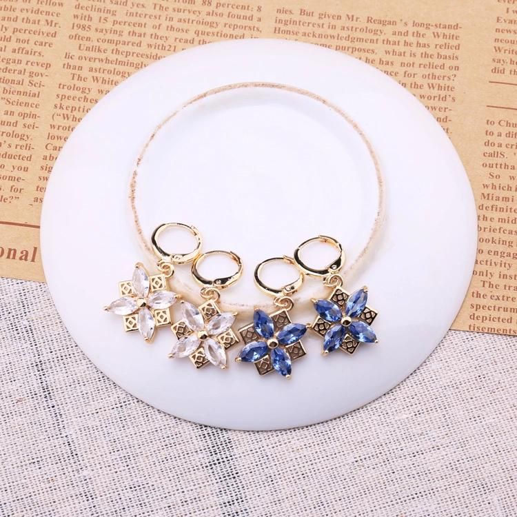 Wholesale 2020 New Fashion 18K Gold Plated Style Cubic Zircon Long Drop Earring for Womens Jewelry