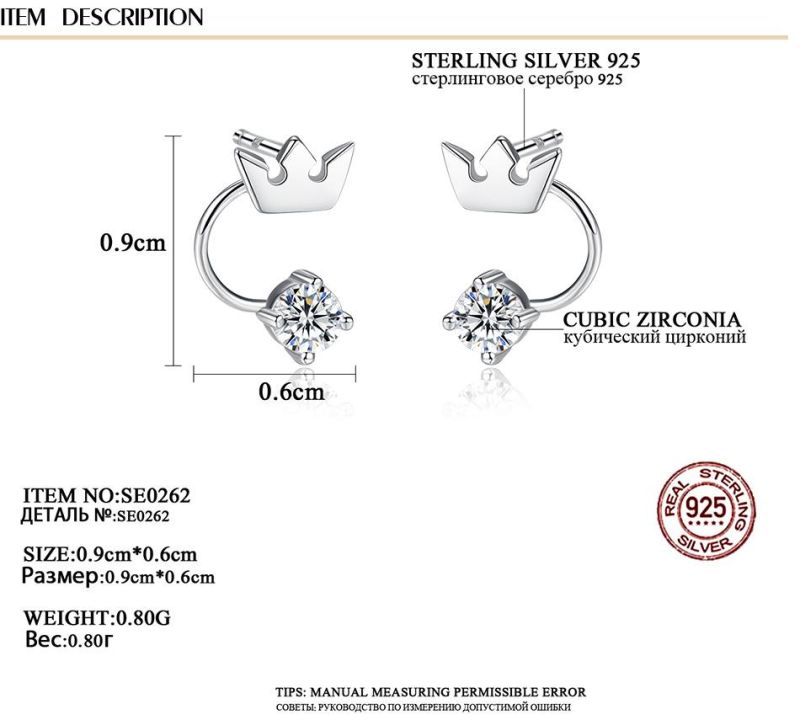 Geometry Jewelry Rhinestone Alloy Golden Vintage Earring Studs for Lady