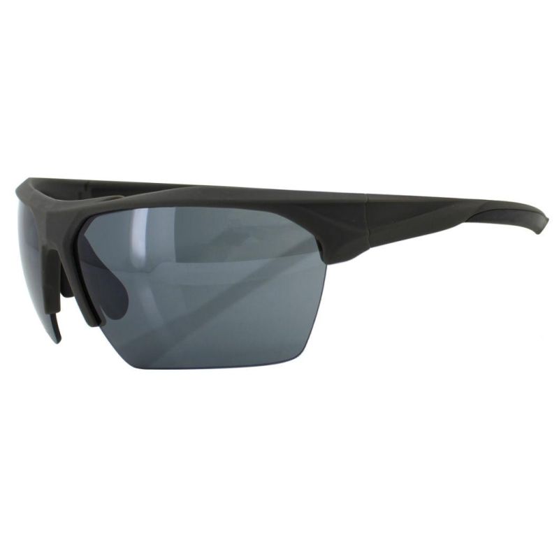 2020 Oversized Wrapped Half Frame Sports Sunglasses